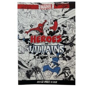 Marvel Heroes & Villains Coloring Book Superhero Coloring Pages for Adult & Kids